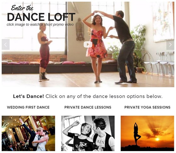 Web Designs: The Dance Loft